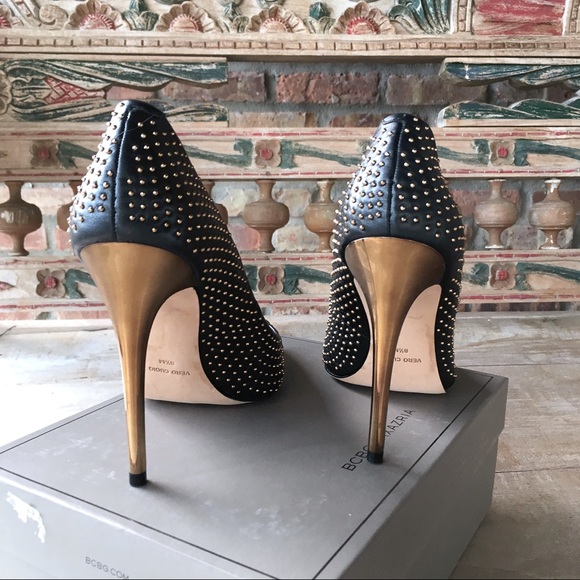 BCBG Max Azria Black Astred Studded Pump - Picture 5 of 8